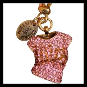 Juicy Couture Limited Edition 2005 Pink Pave T-Shirt Charm